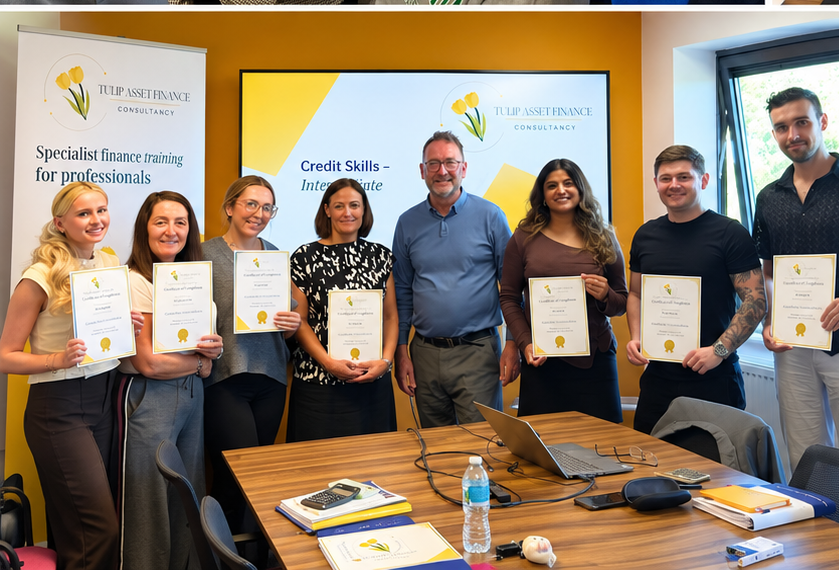 Credit Skills Intermediate delegates with certificates