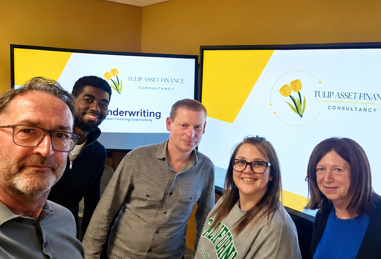 Robert with delegates at an asset finance underwriting session